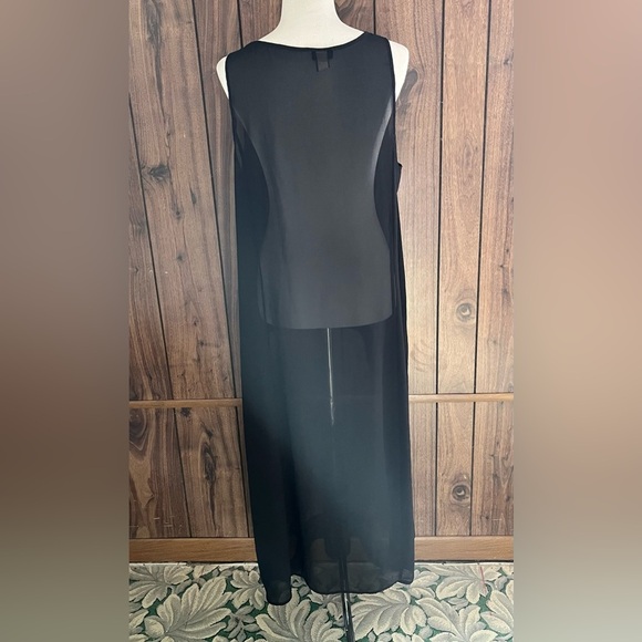 Torrid Black Sheer Chiffon Top High Low Pullover Overlay Tank Sz 0 (L/12) - Picture 3 of 5